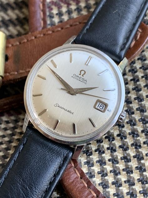 mens omega seamaster wrist watch circa 1960s|1960 omega seamaster automatic date.